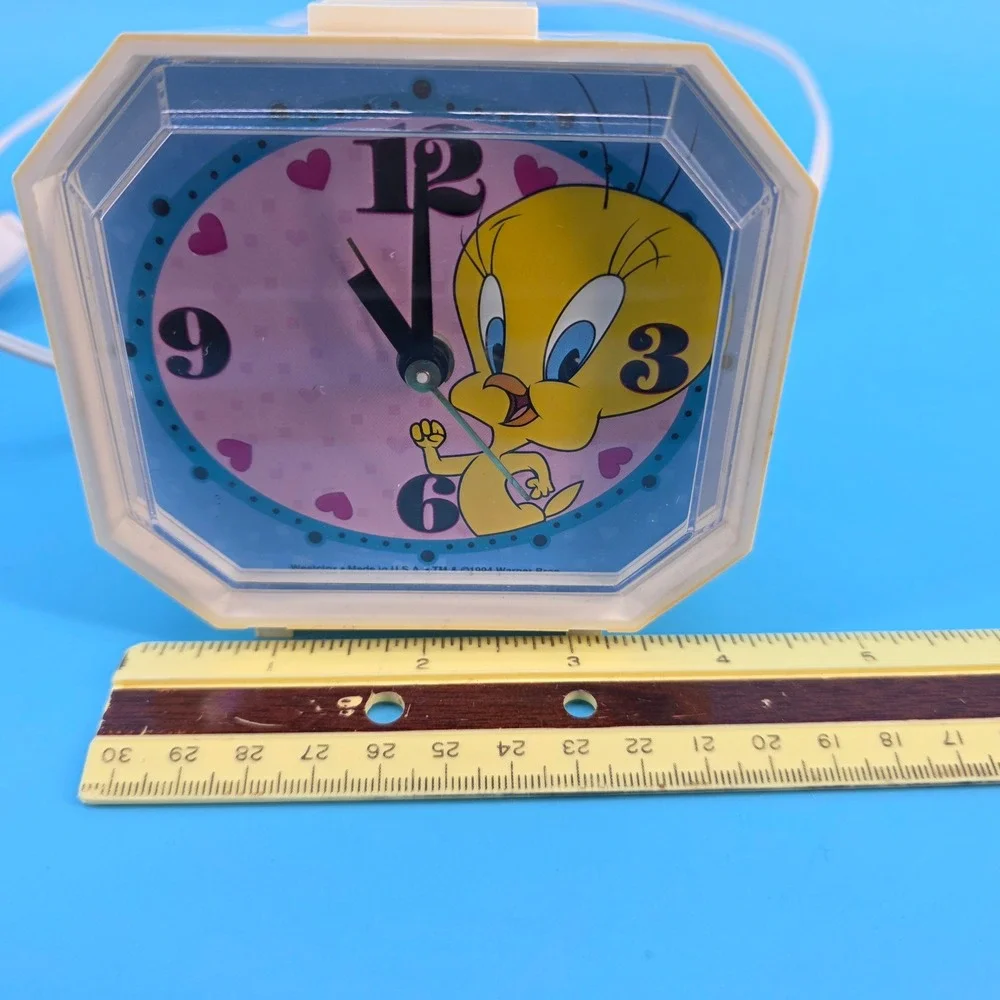 Vintage Westclox Tweety Bird Alarm Clock 1994 Warner Bros Looney Tunes 220902254